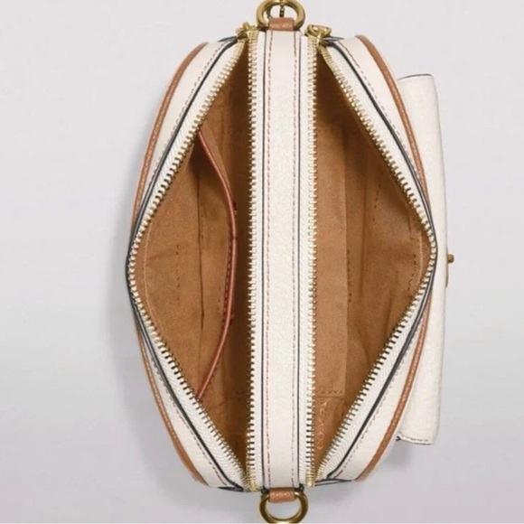 Coach Cream and Tan Crossbody Bag - Picture 3 of 6